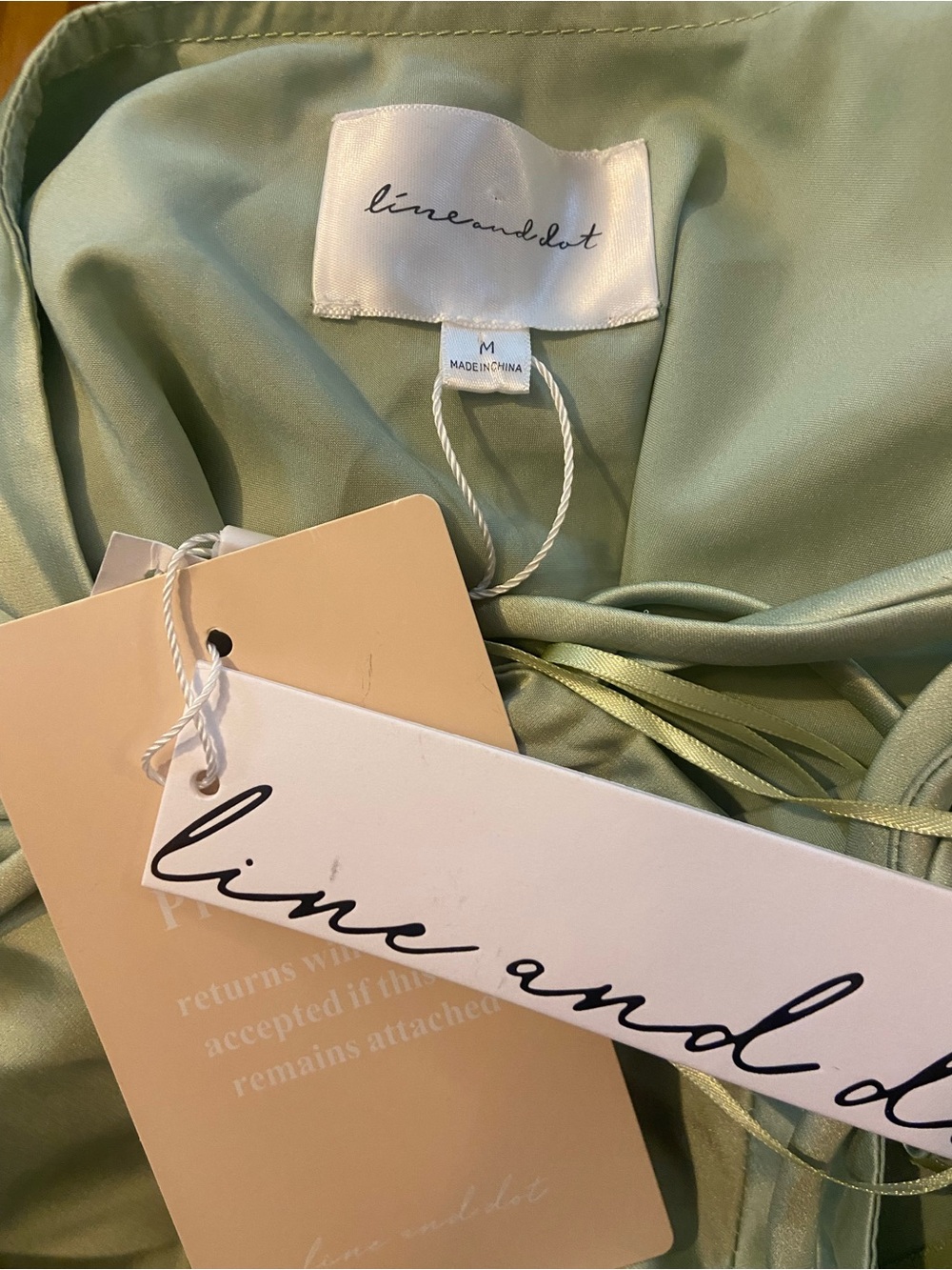 NWT - REVOLVE Kira Maxi Dress in Pistachio Green by Line and Dot, Size Medium - Picture 4 of 7